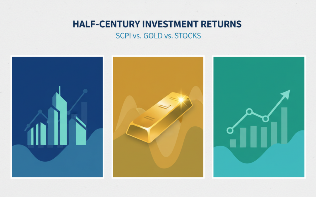 découvrez une analyse détaillée des rendements comparés des scpi, de l'or et des actions sur un demi-siècle pour mieux orienter vos investissements.
