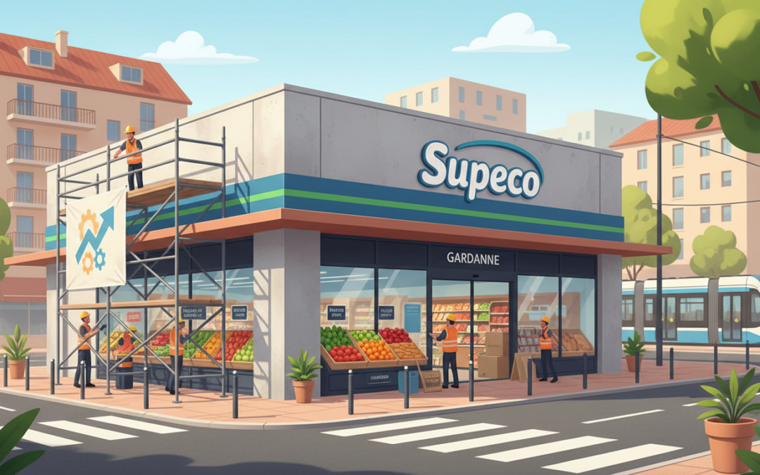 urban cœur commerce investit 1,7 million d’euros pour moderniser et revitaliser le magasin supeco de gardanne, améliorant ainsi l’offre commerciale et l’expérience client.